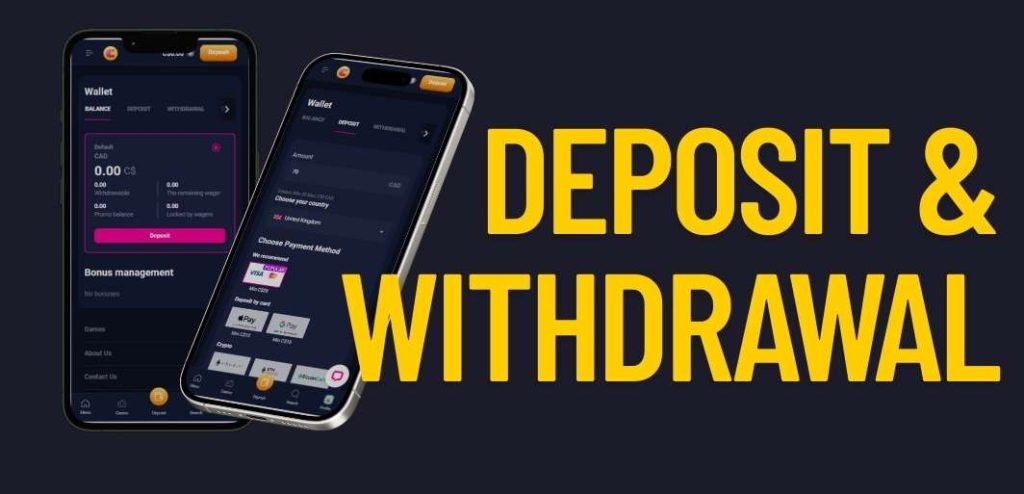 deposit and withdrawal guide